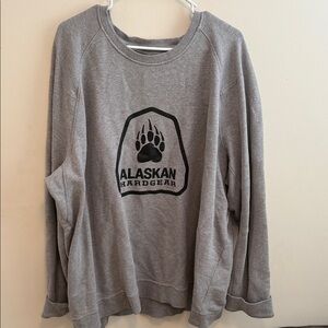 Duluth Trading Co Alaskan Hardgear Gray Crewneck Sweater